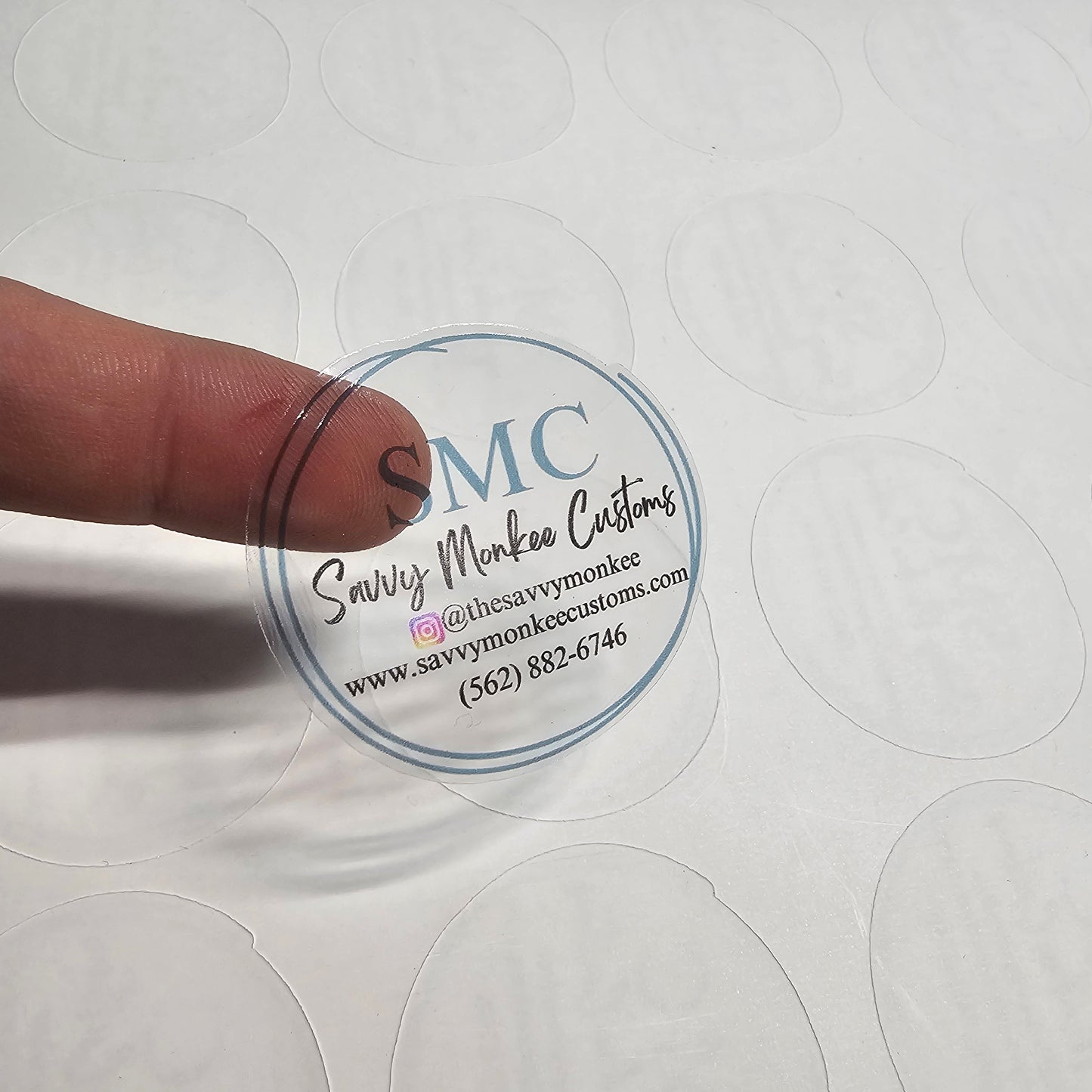 Clear Die Cut Stickers