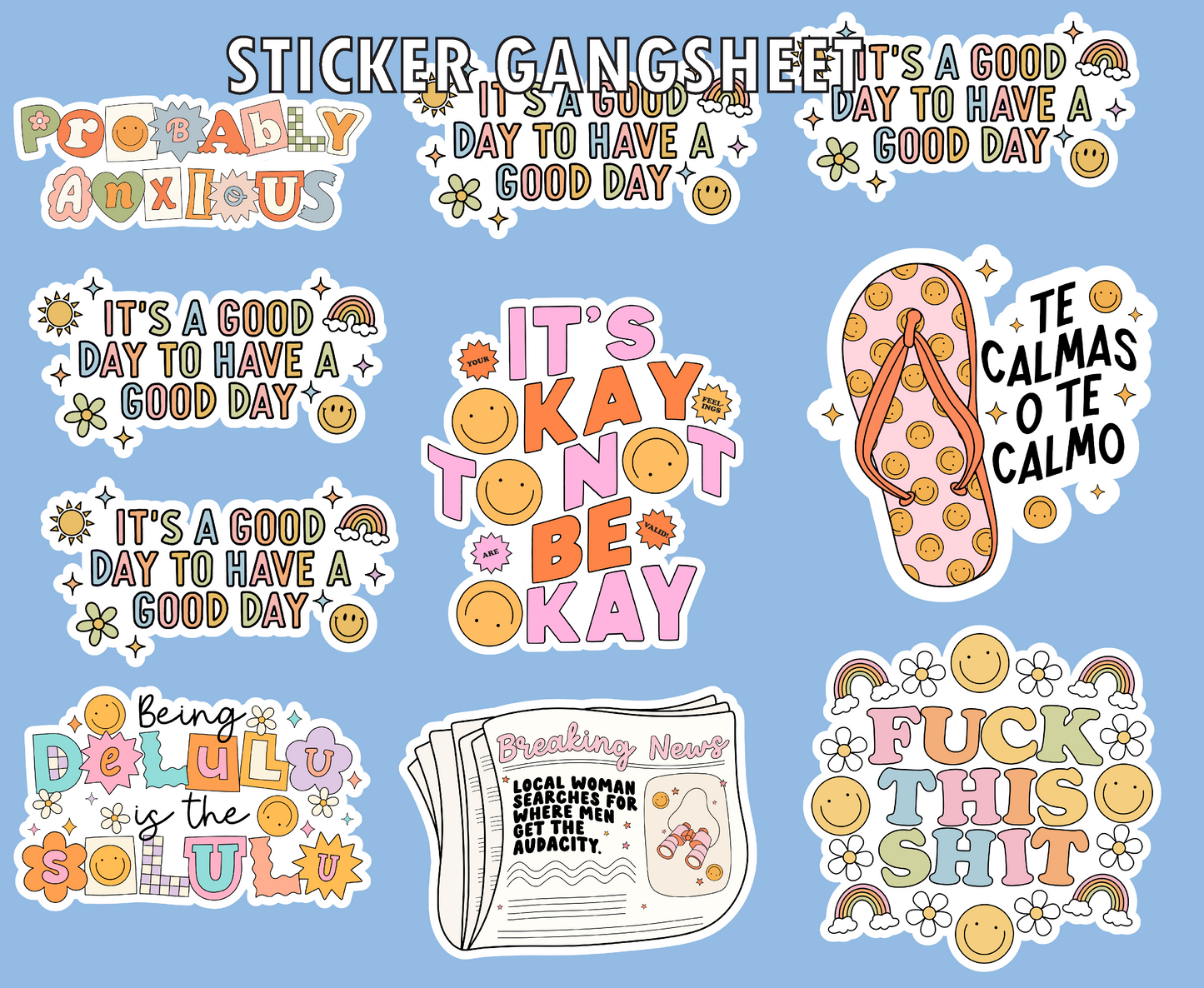 Sticker Gangsheet(Read Description)