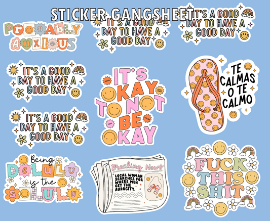 Sticker Gangsheet(Read Description)