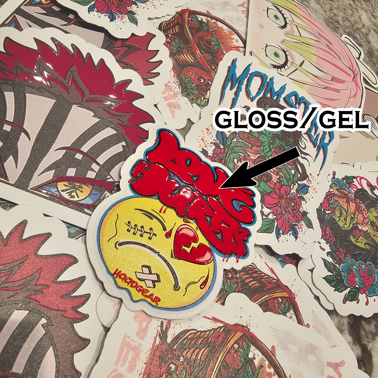 Embossed Stickers