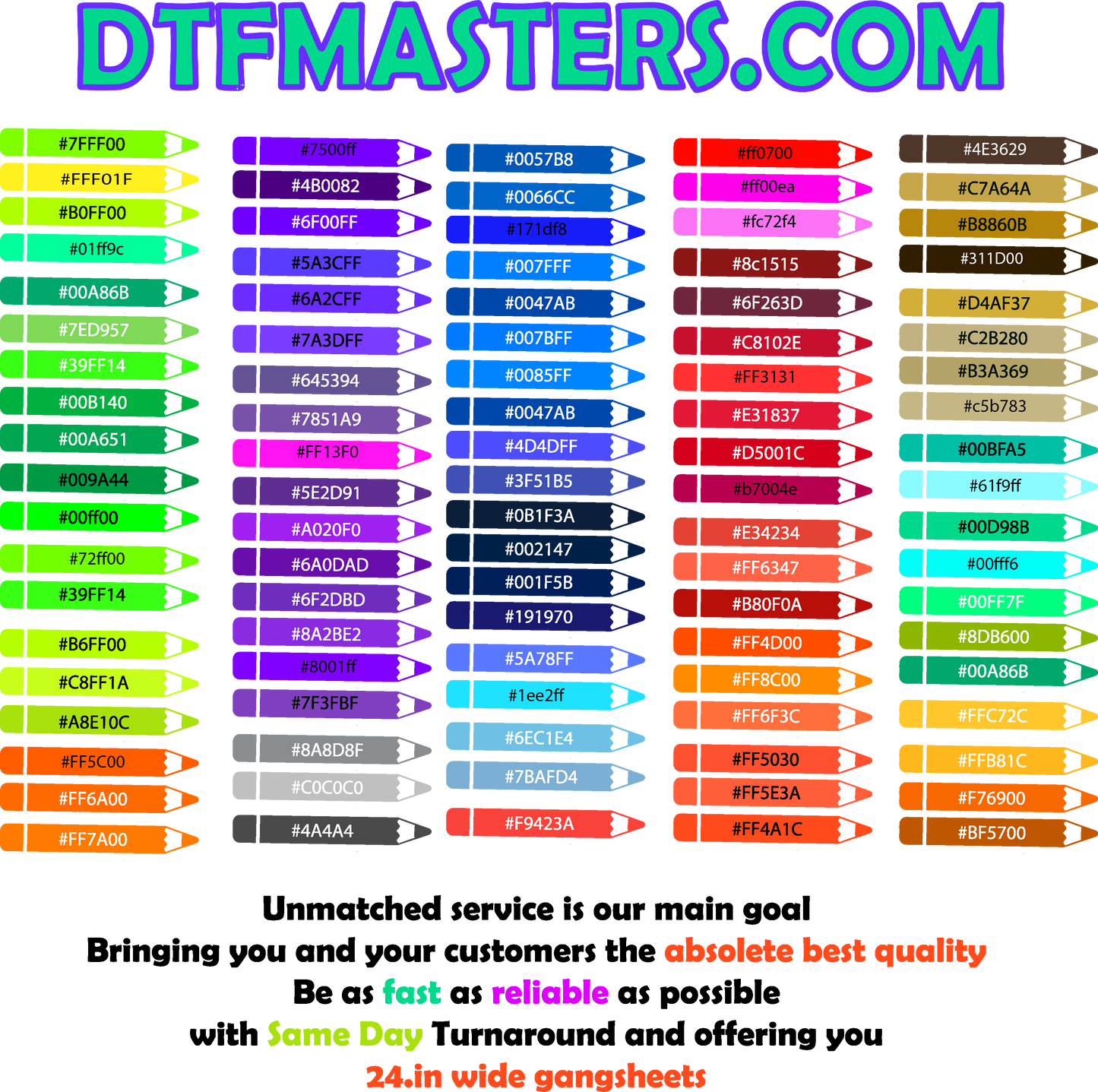 Crayon color Chart (Updated Jul8)