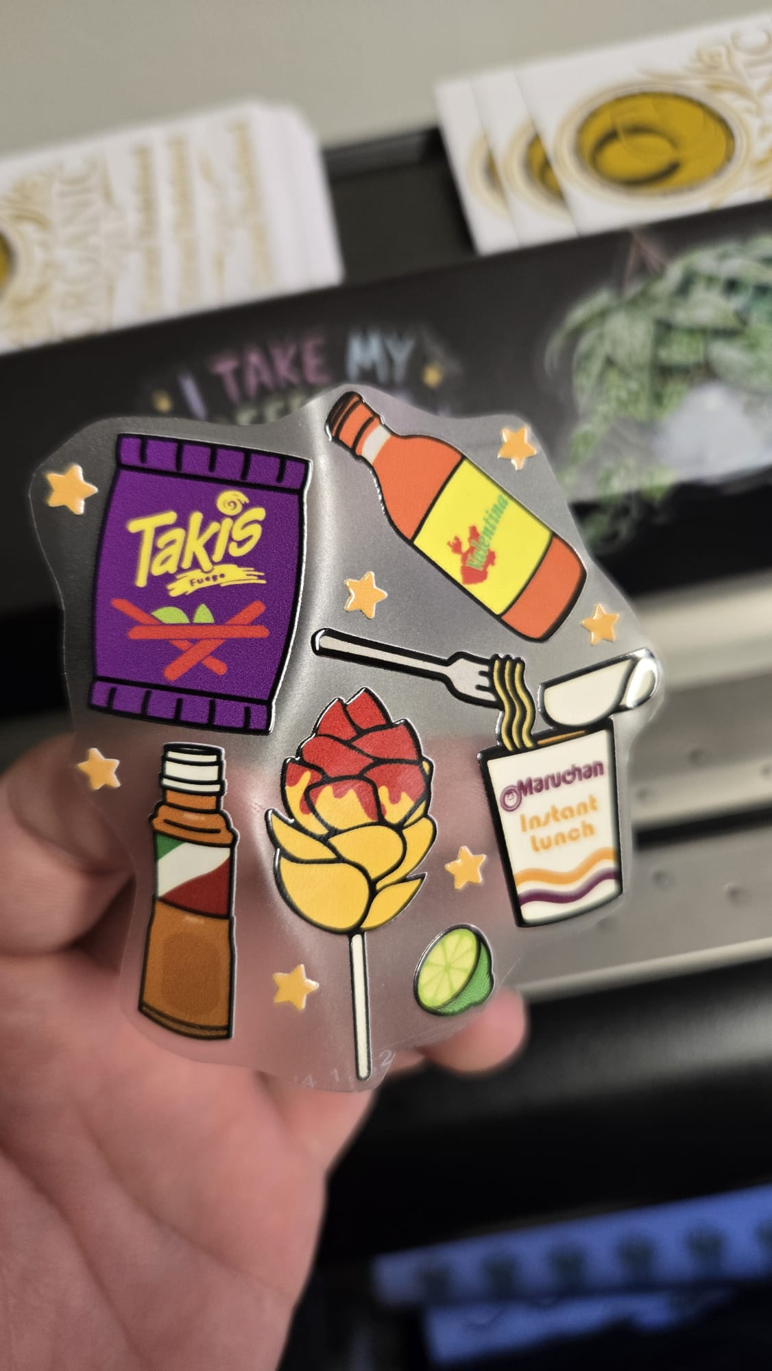 Embossed Clear Stickers