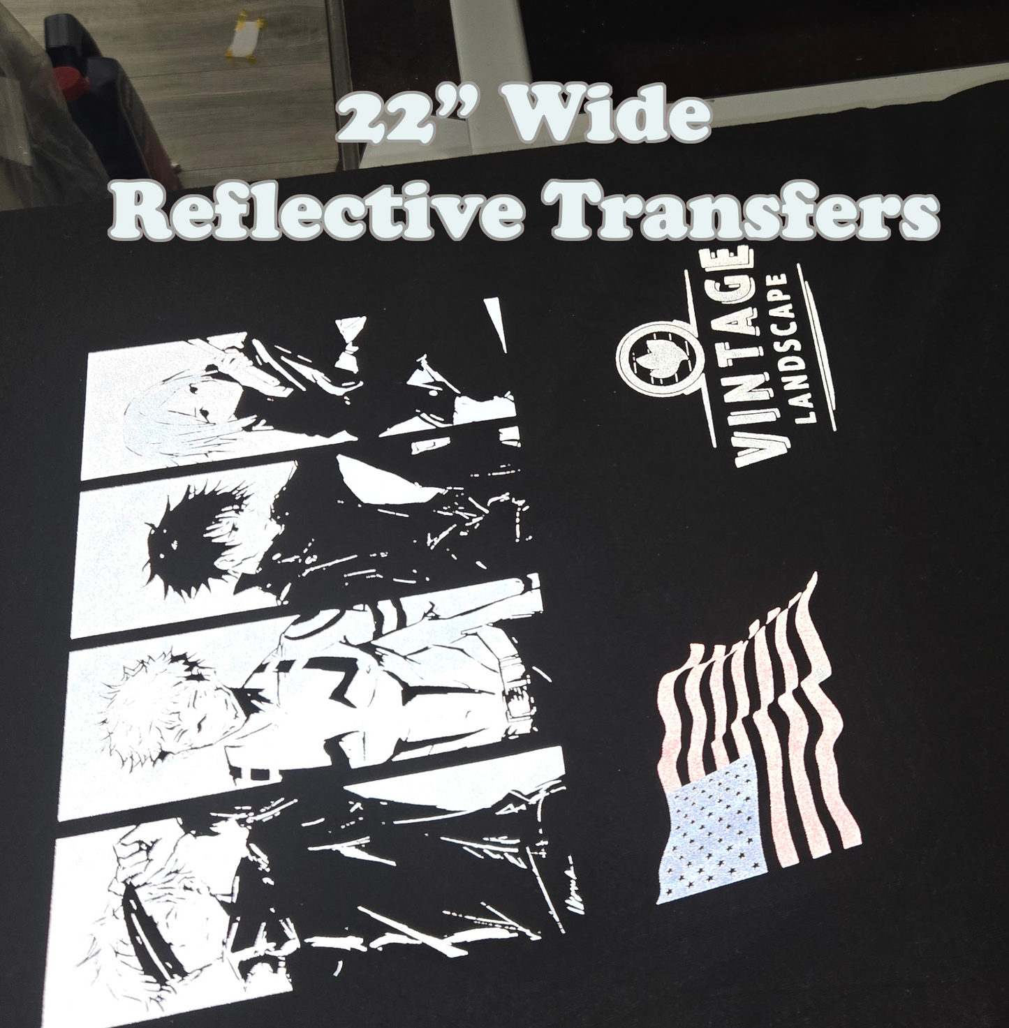 22" Reflective Transfers (online builder)
