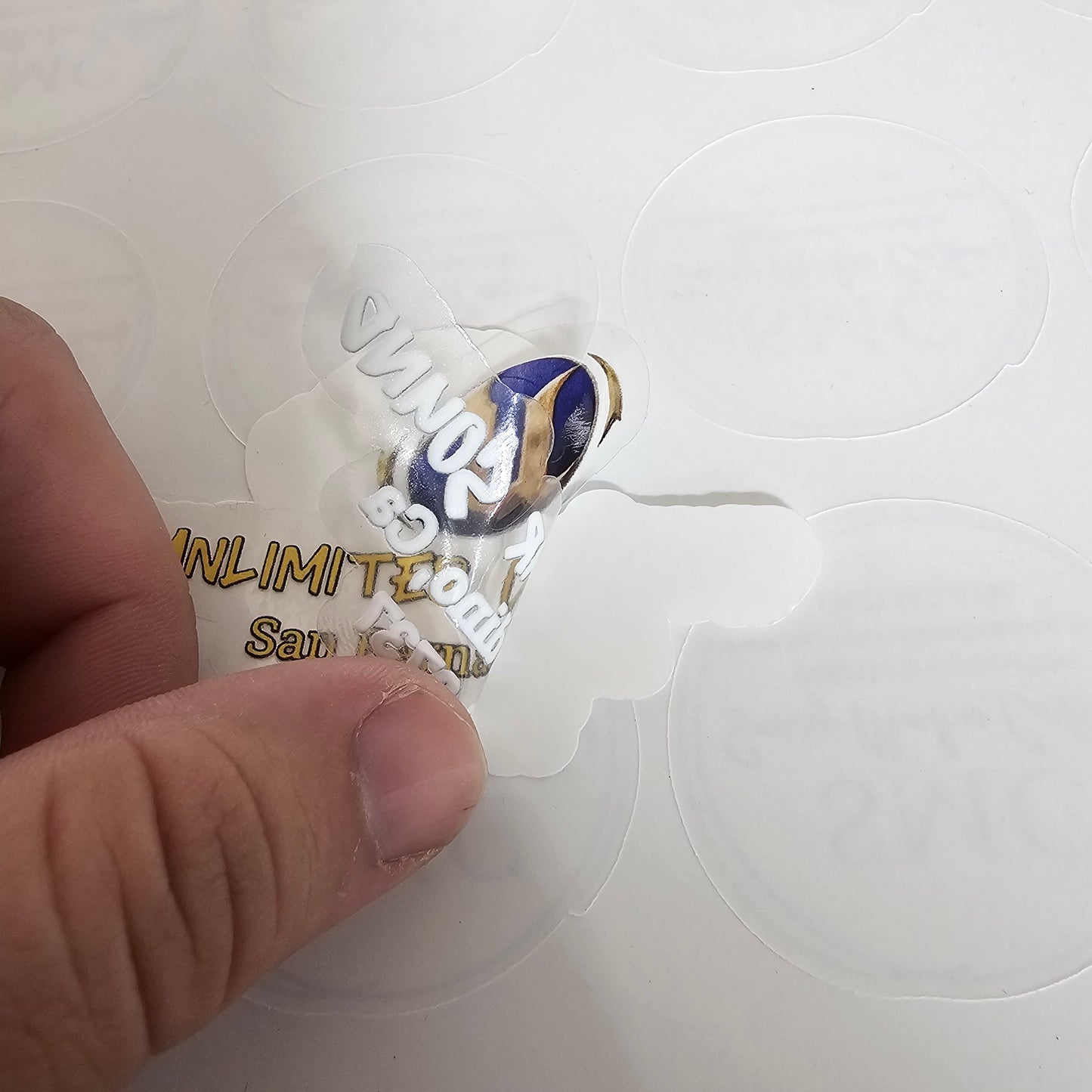 Clear Die Cut Stickers