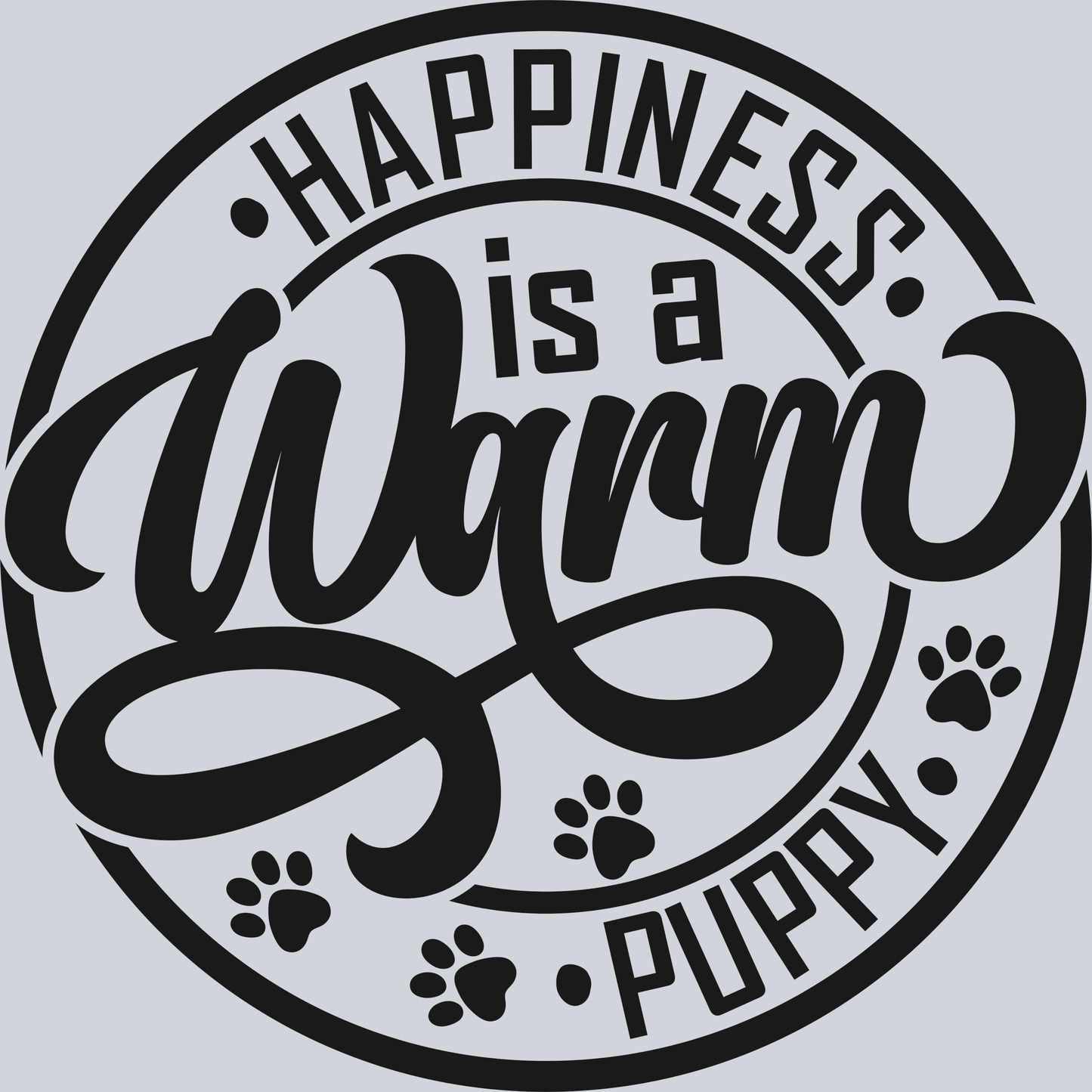 Happiness is a warm puppy