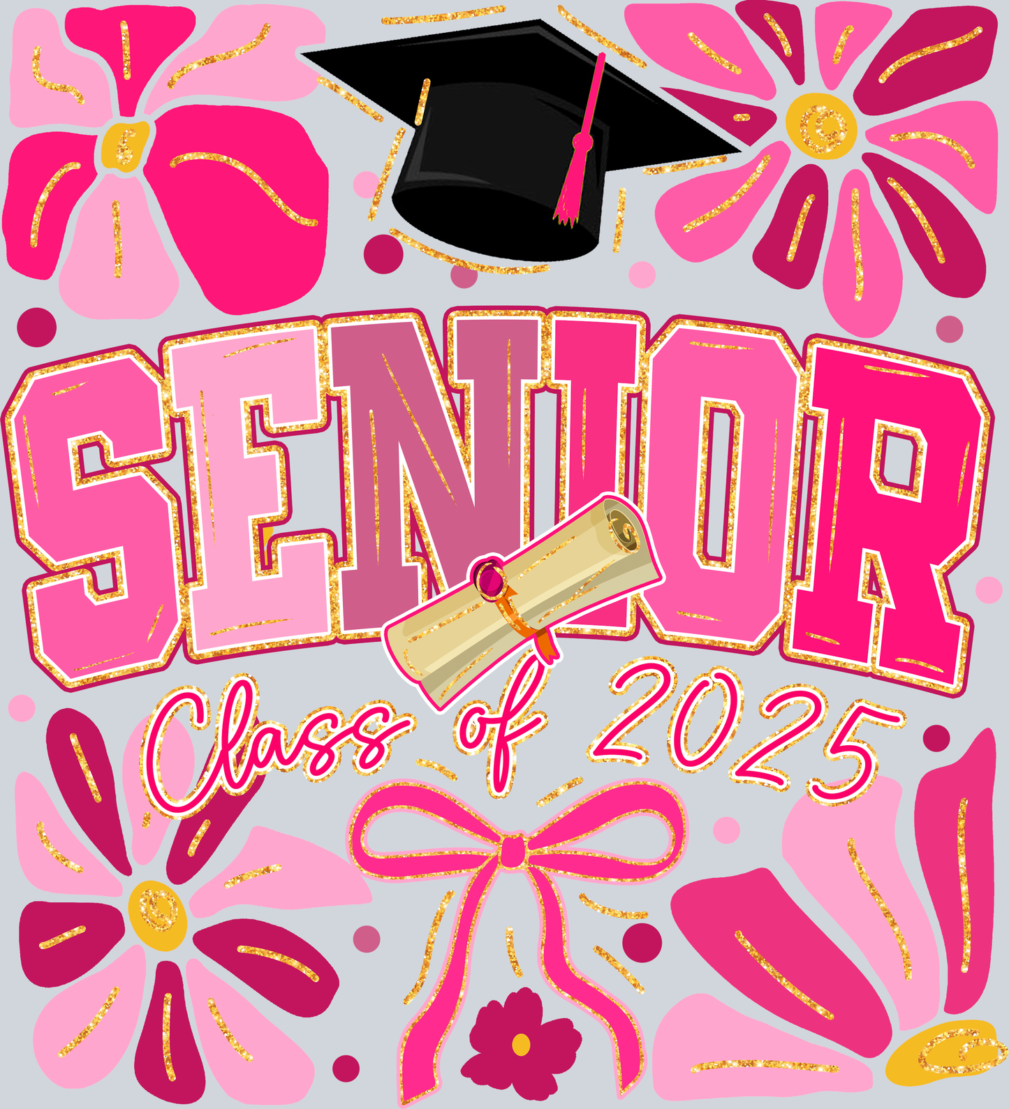 SENIOR Pink Flowers