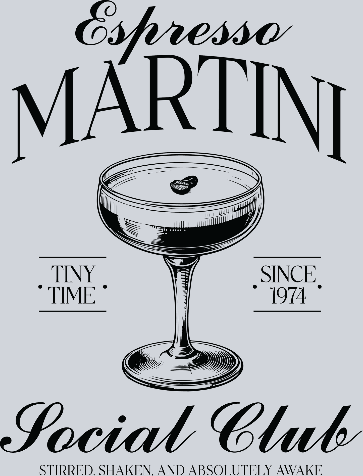 Espresso Martini Social Club B&W