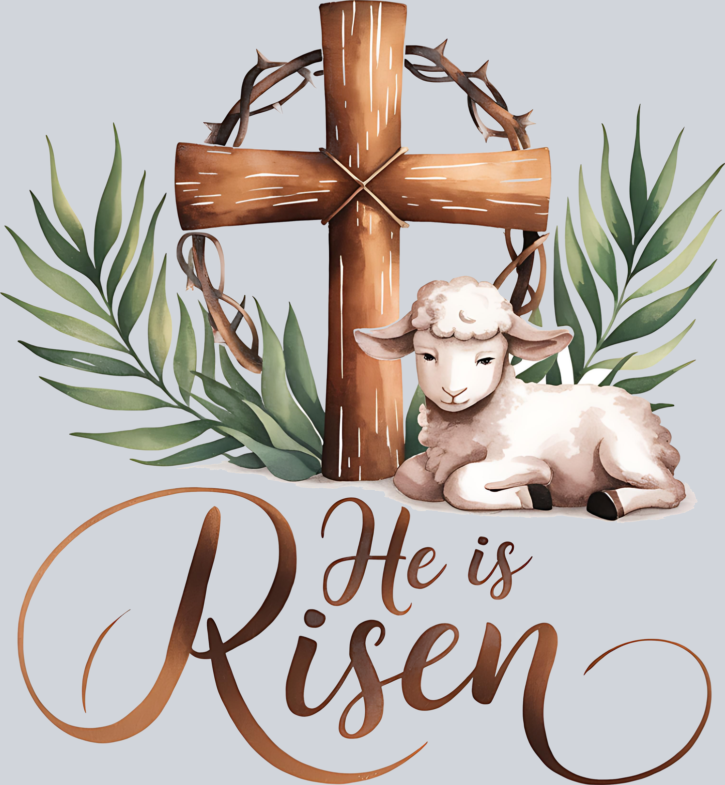 He is Risen Wood Cross