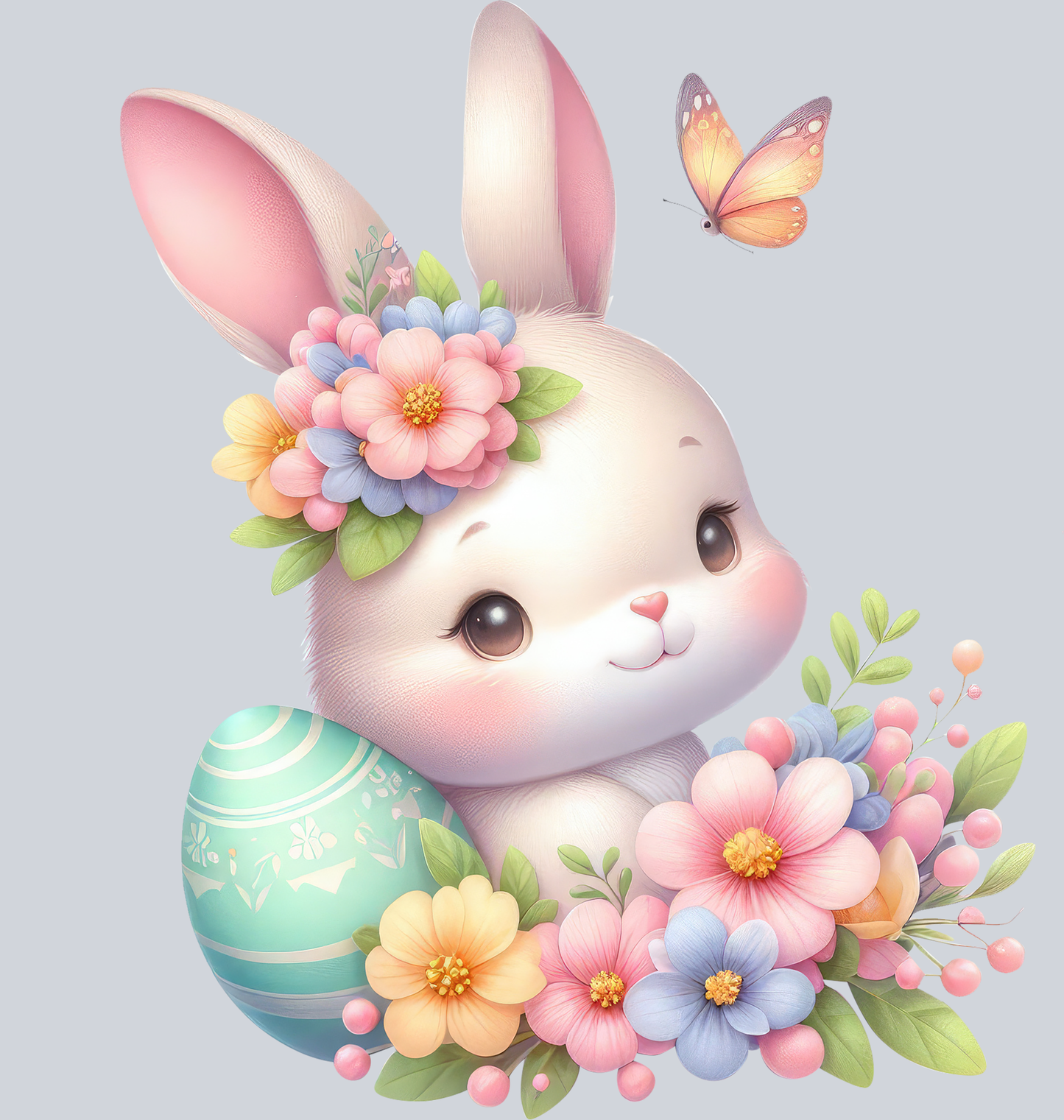 Easter Bunny with butterfly