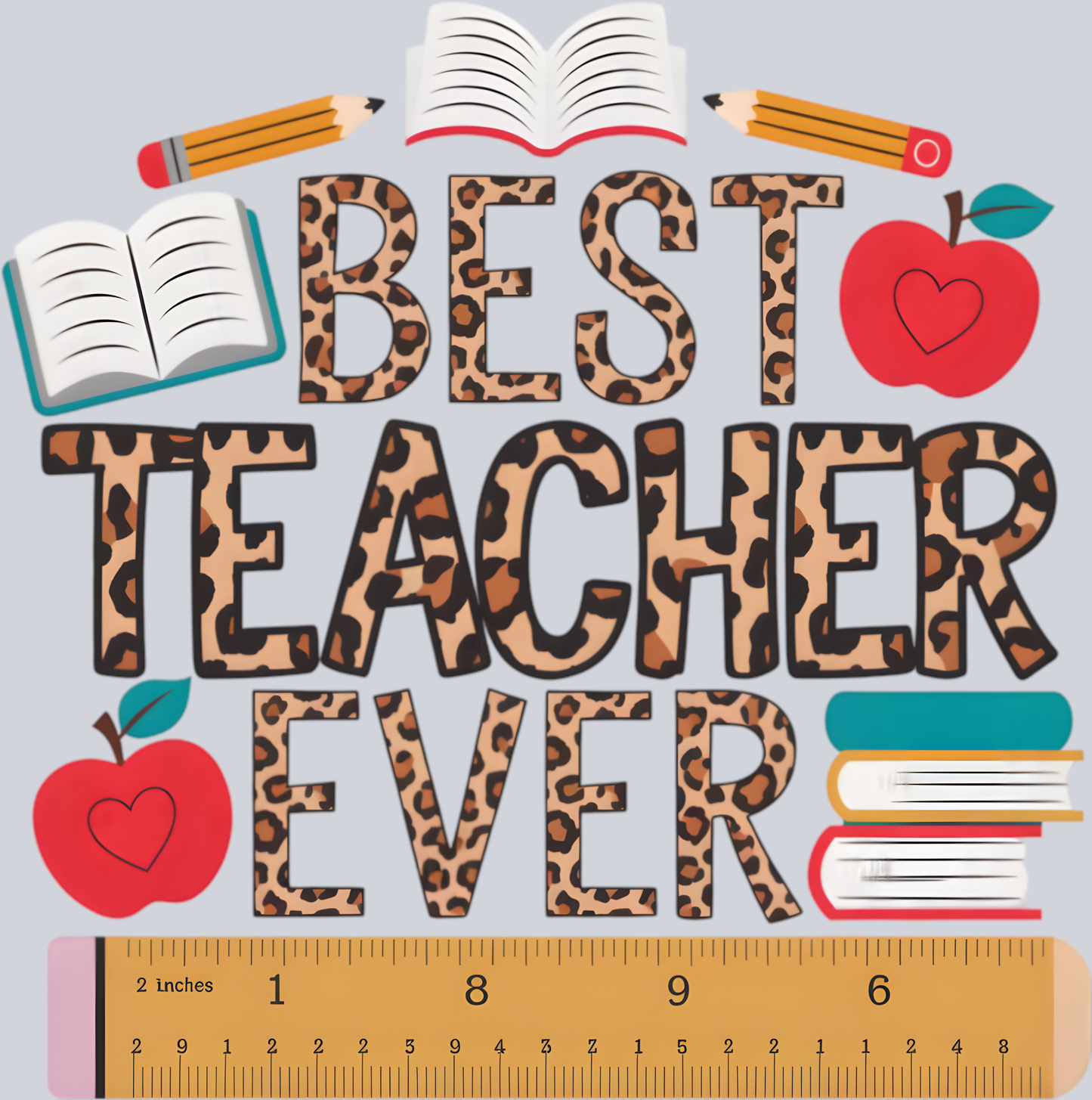 Best teacher ever cheetah print