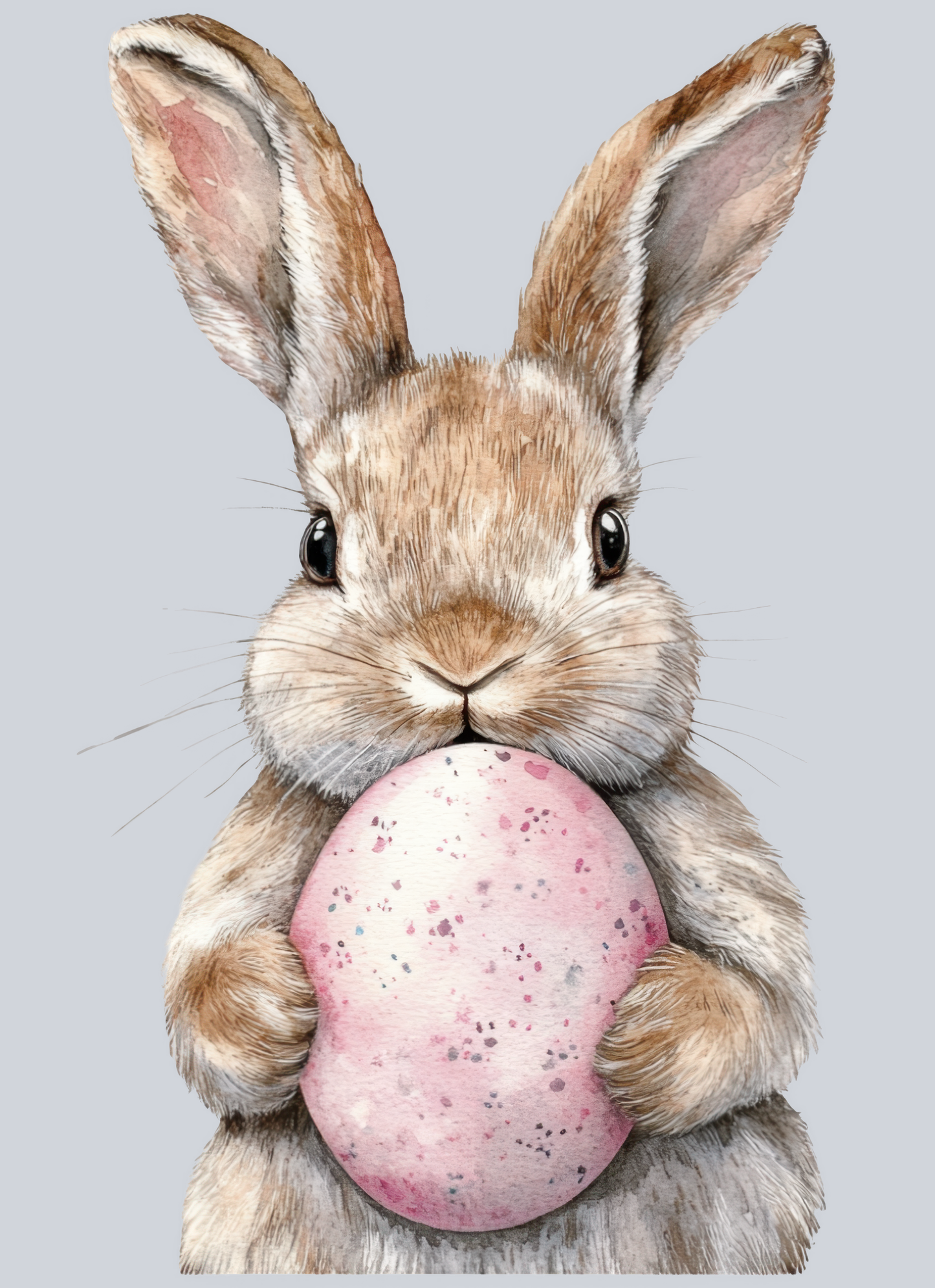 Pink Egg Fluffy Bunny
