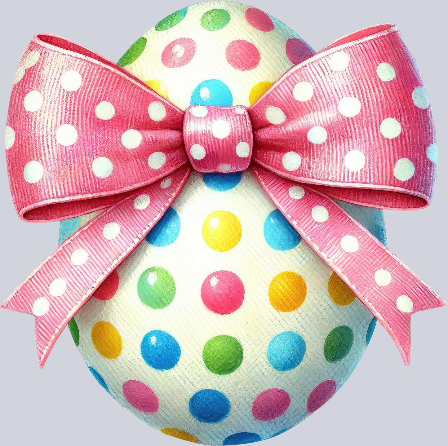 Polka Dot Egg Bow