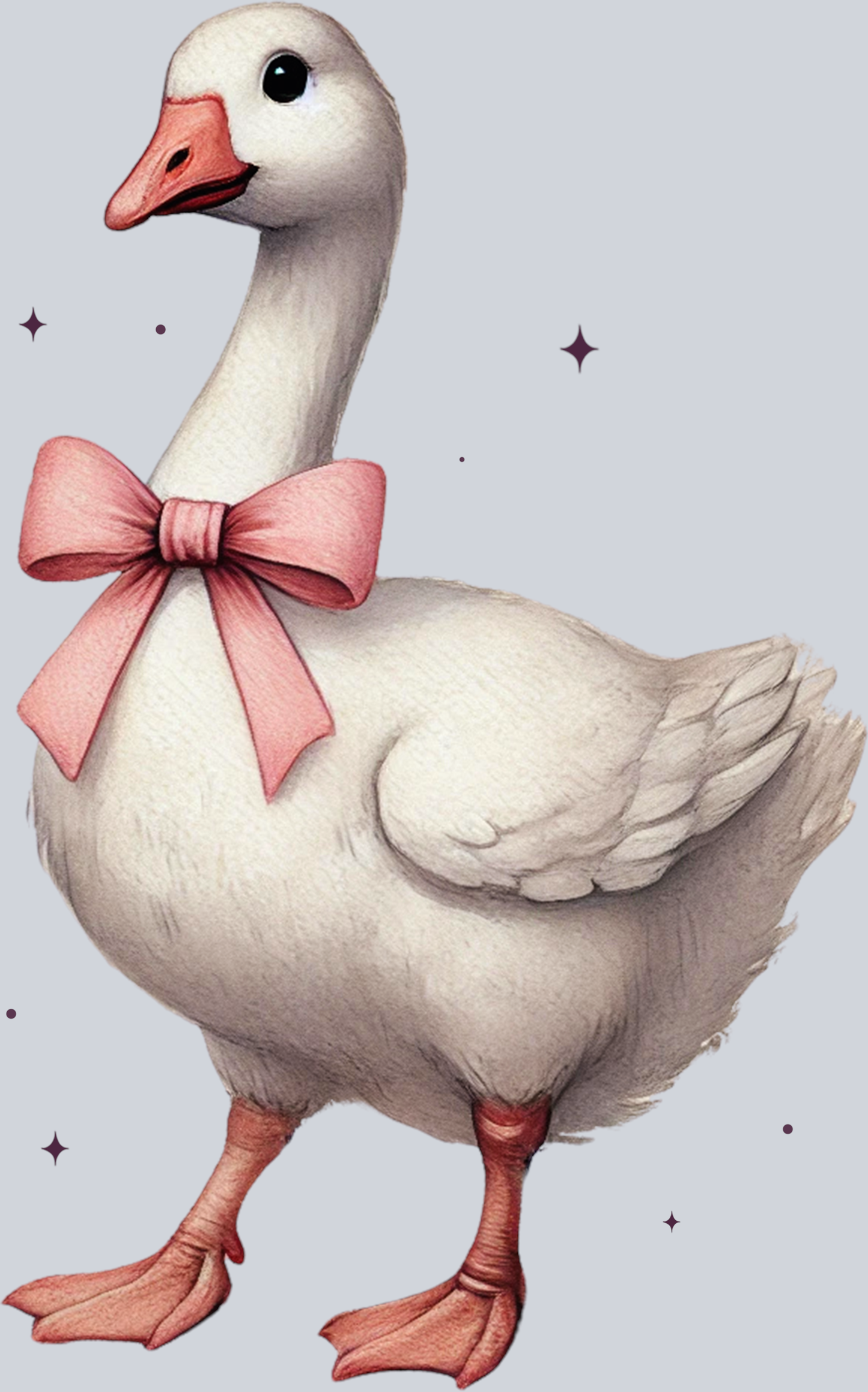Silly Goose with pink bow