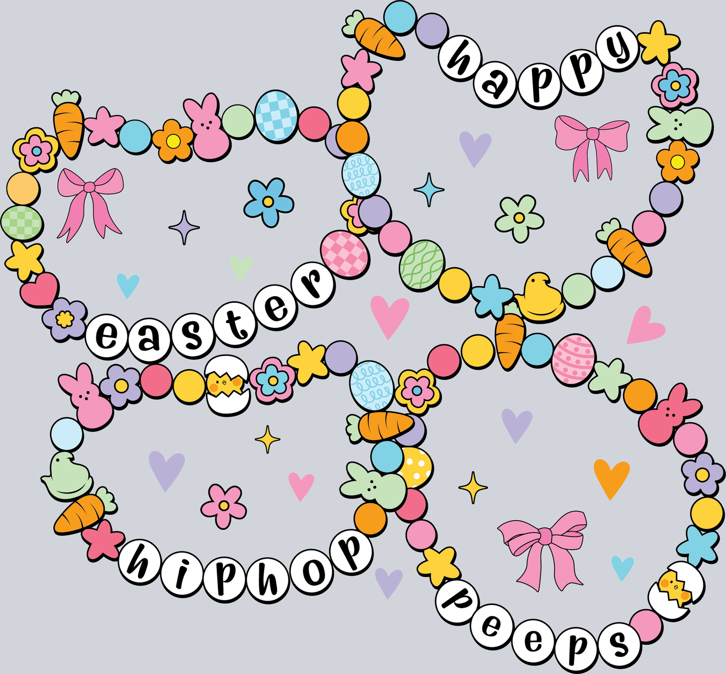 Easter friendship bracelets