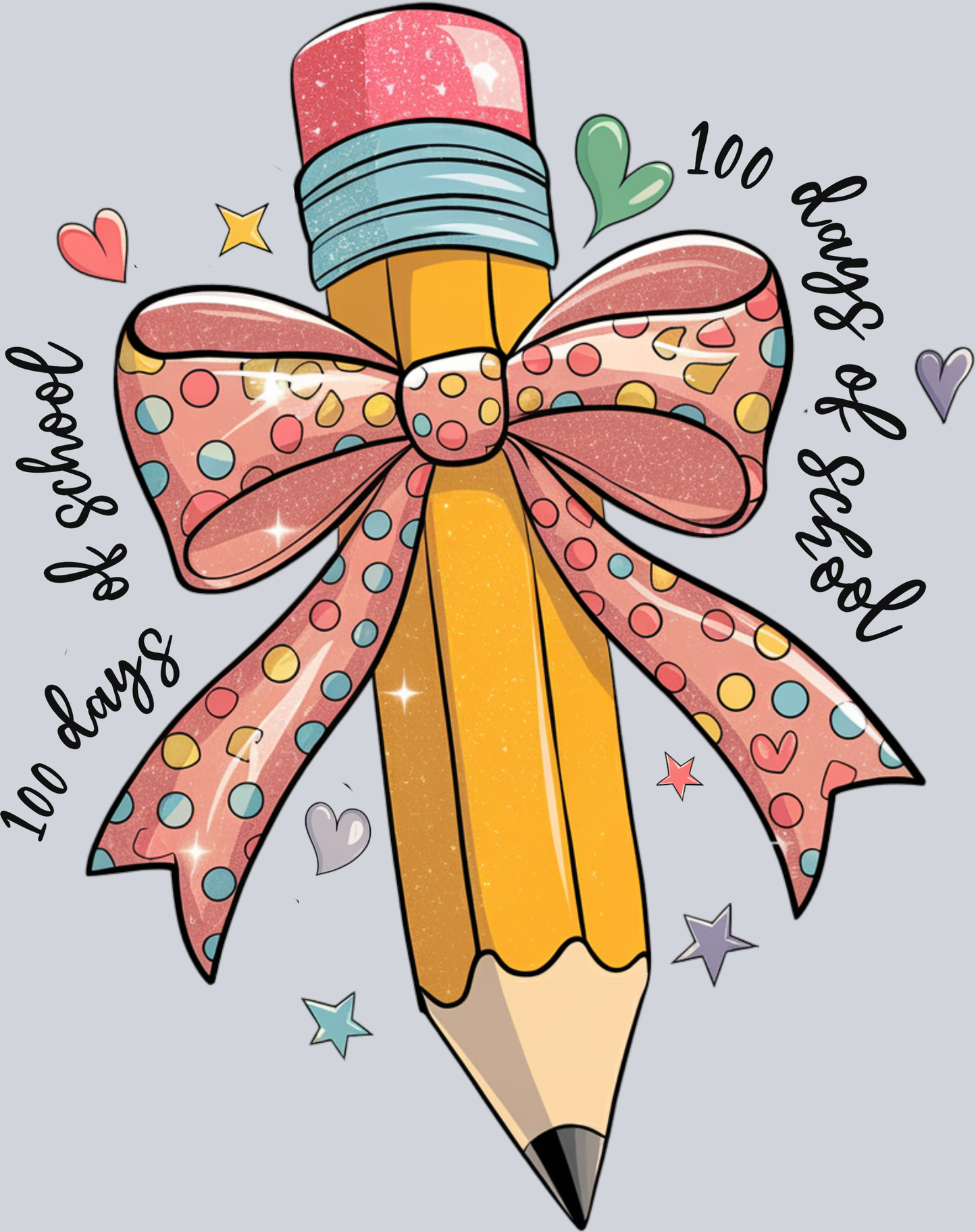 100 Days Coquette Bow Pencil