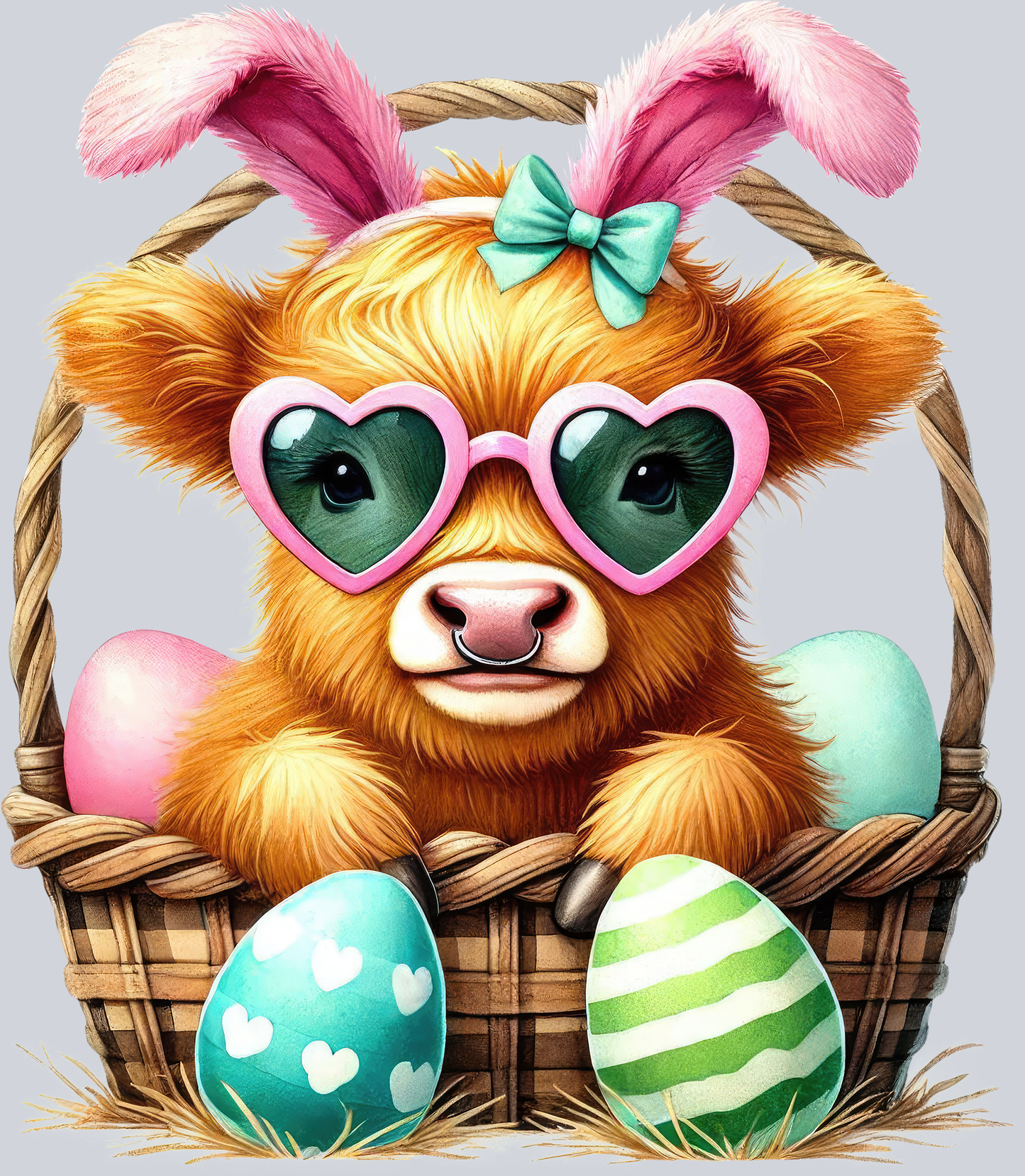 Easter Basket Cow