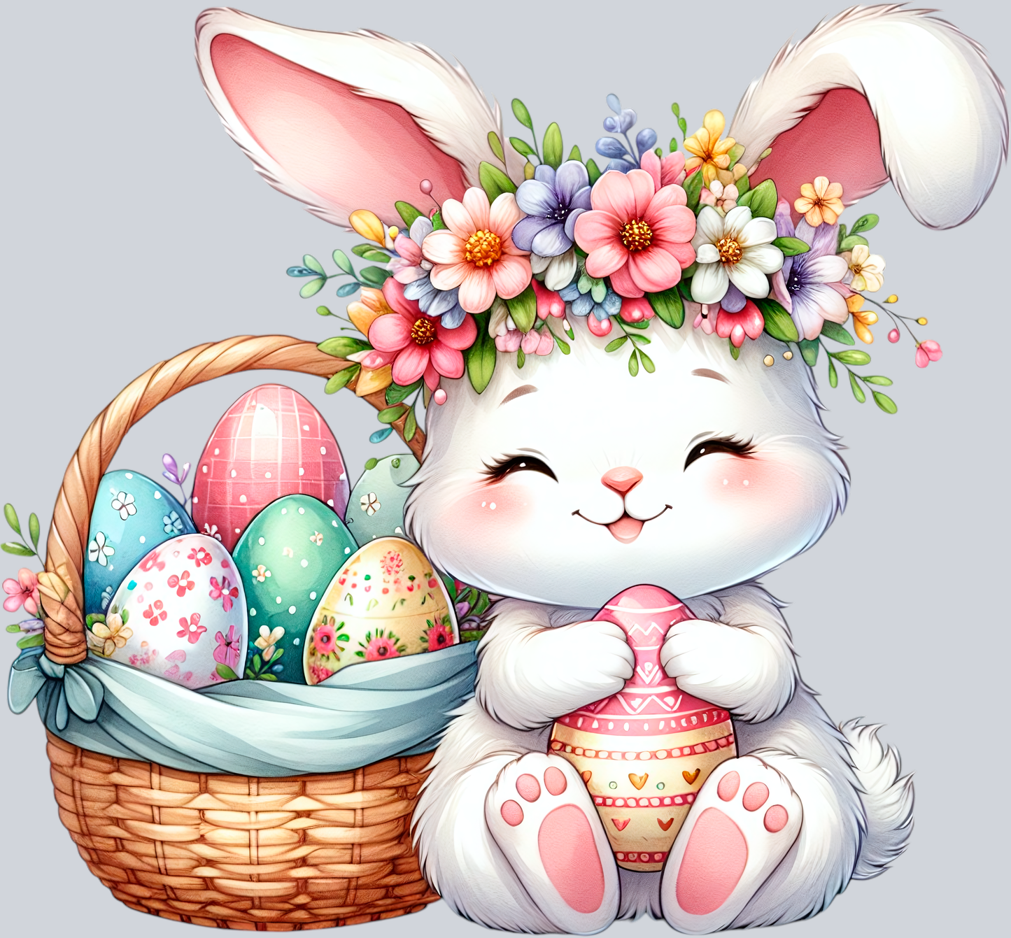 cute easter bunny basket