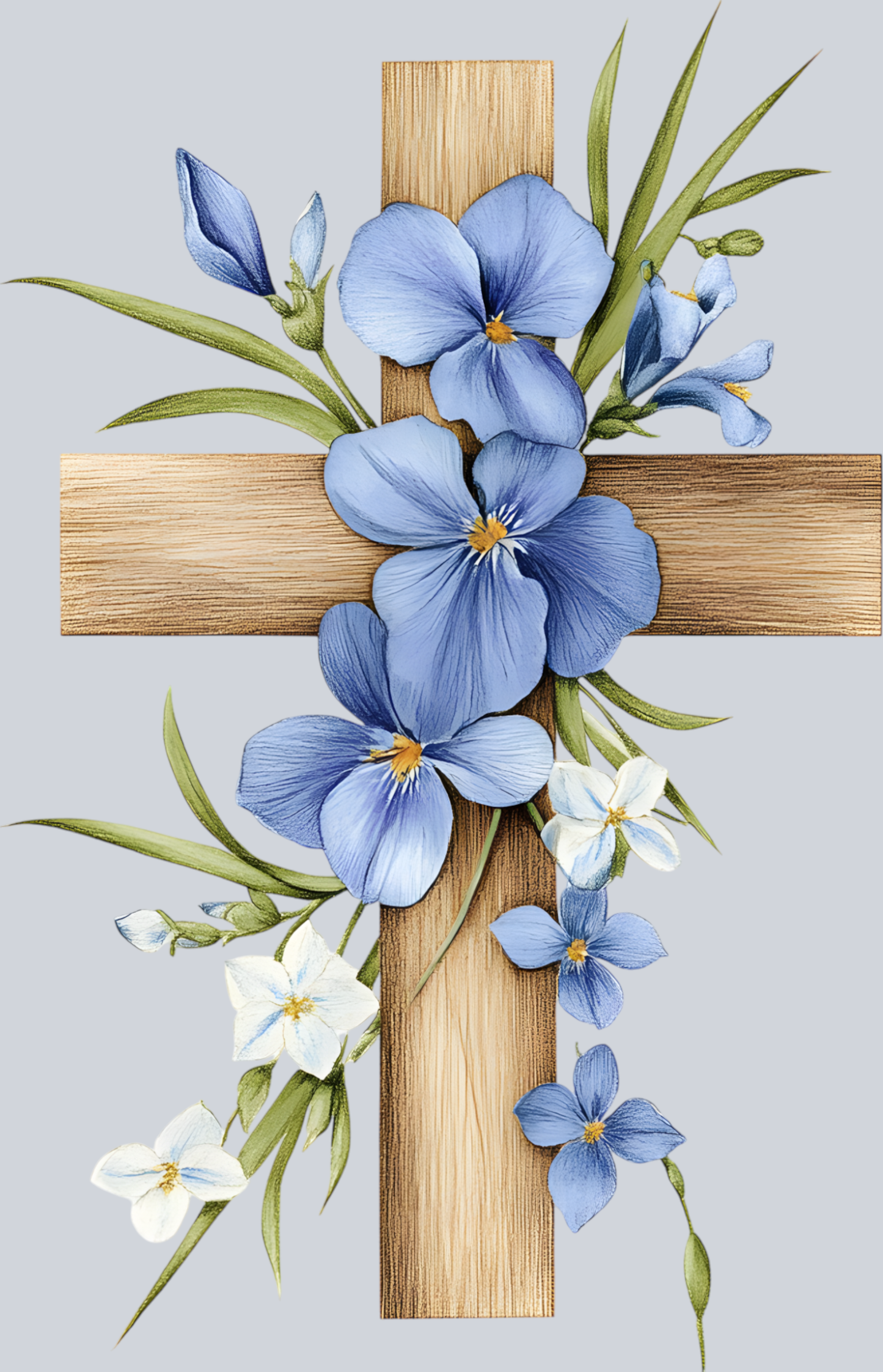 Flowers on Cross