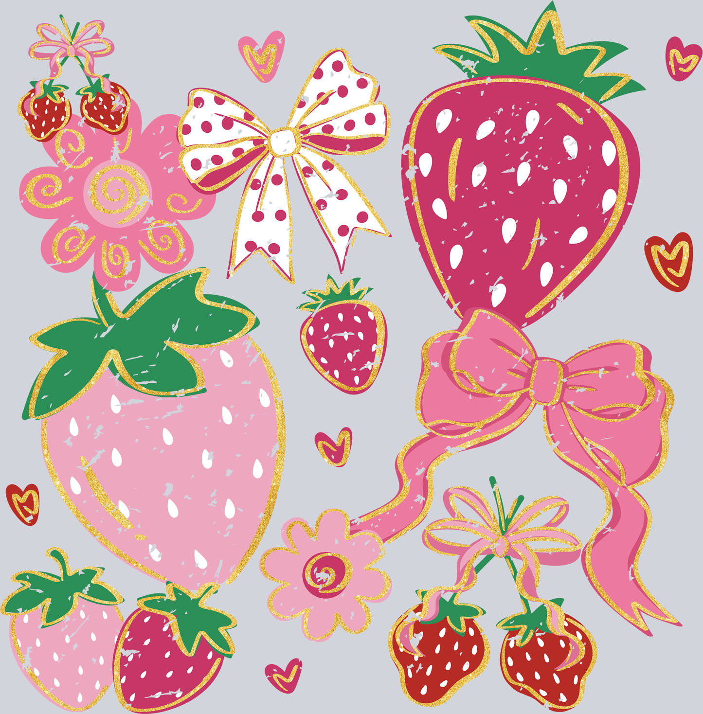 Strawberry Coquette Bow