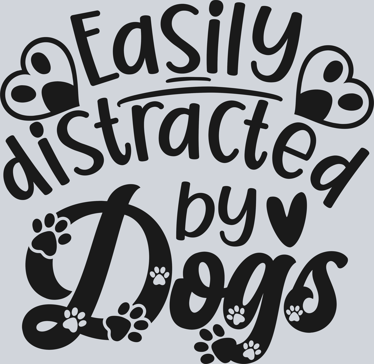 Easily distracted by dogs