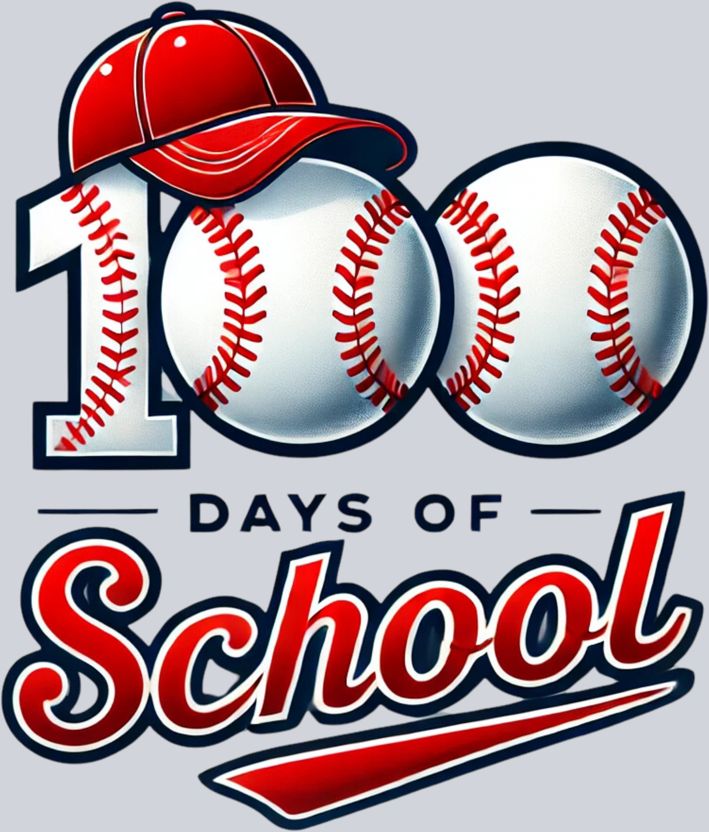 100 days of school Baseball