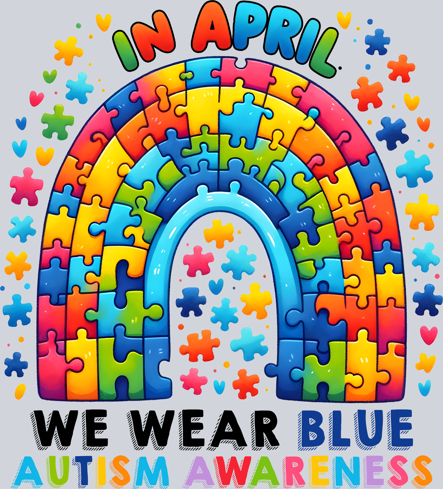 In April we wear Blue