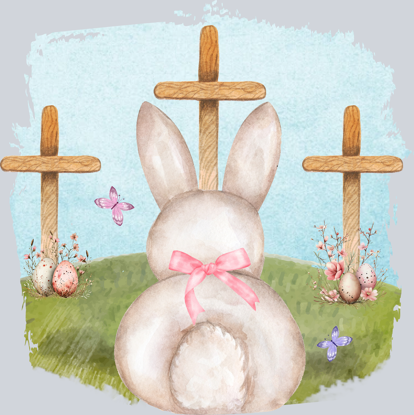 Easter Bunny with Crosses