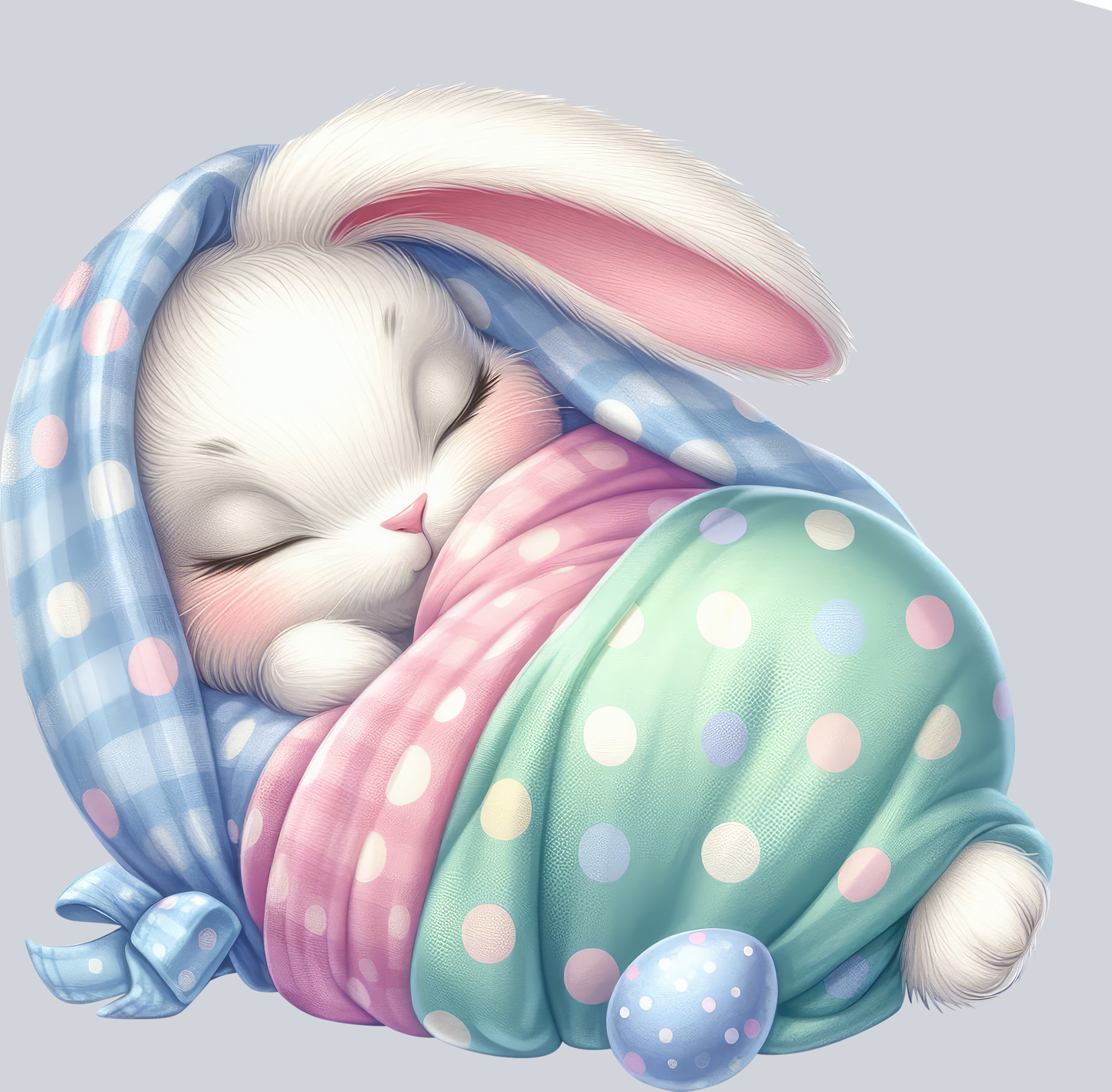 Cute Easter Bunny Sleepy