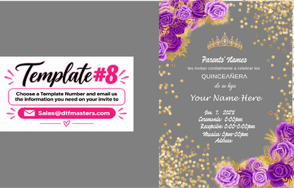 DIY Acrylic invite UV-Dtf transfers