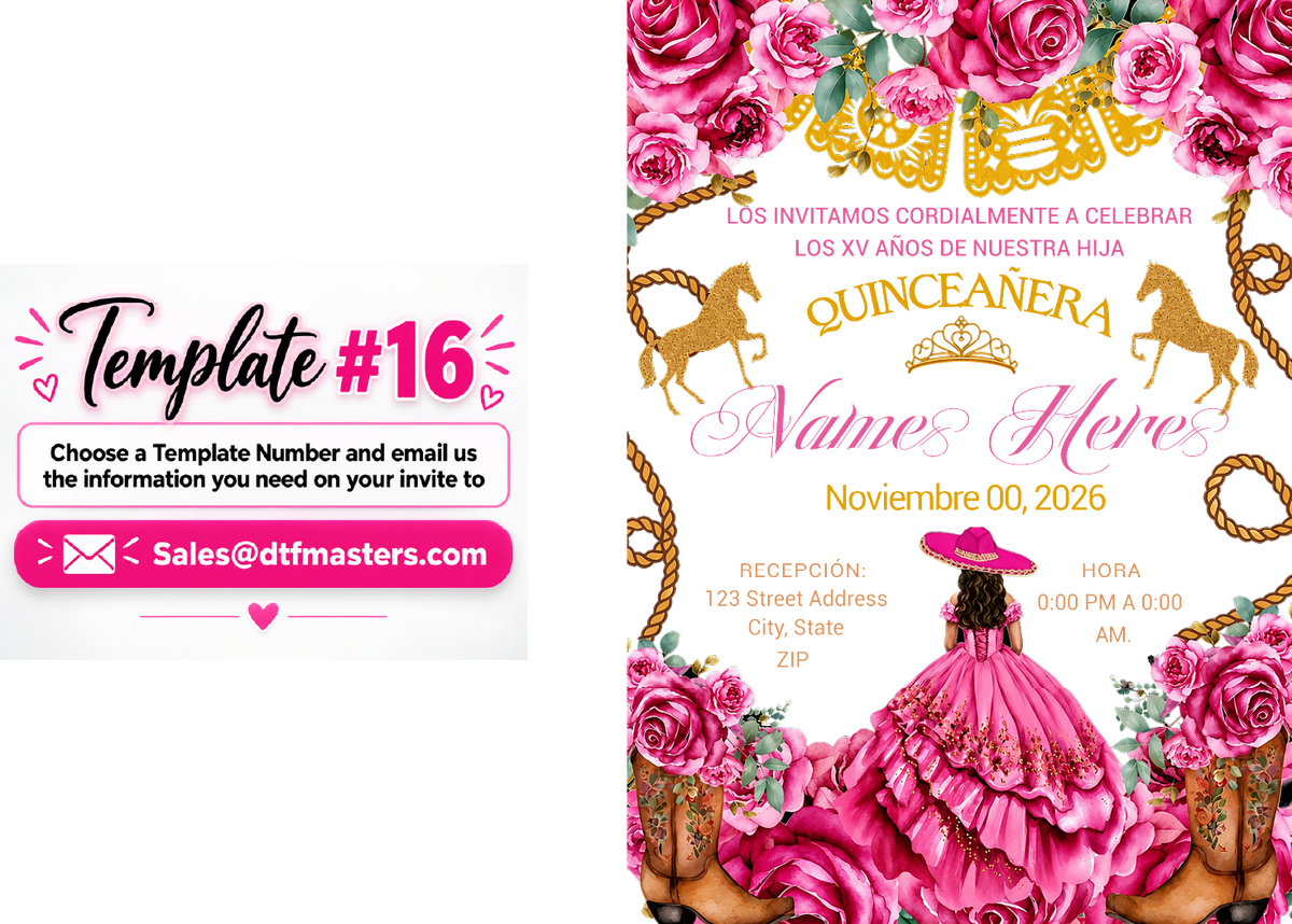 DIY Acrylic invite UV-Dtf transfers