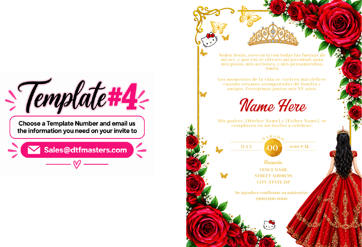 DIY Acrylic invite UV-Dtf transfers