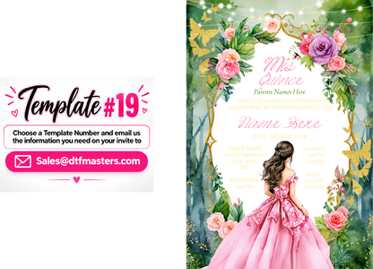DIY Acrylic invite UV-Dtf transfers