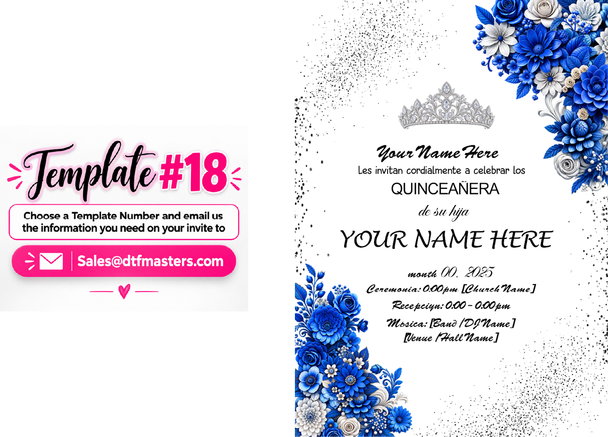 DIY Acrylic invite UV-Dtf transfers