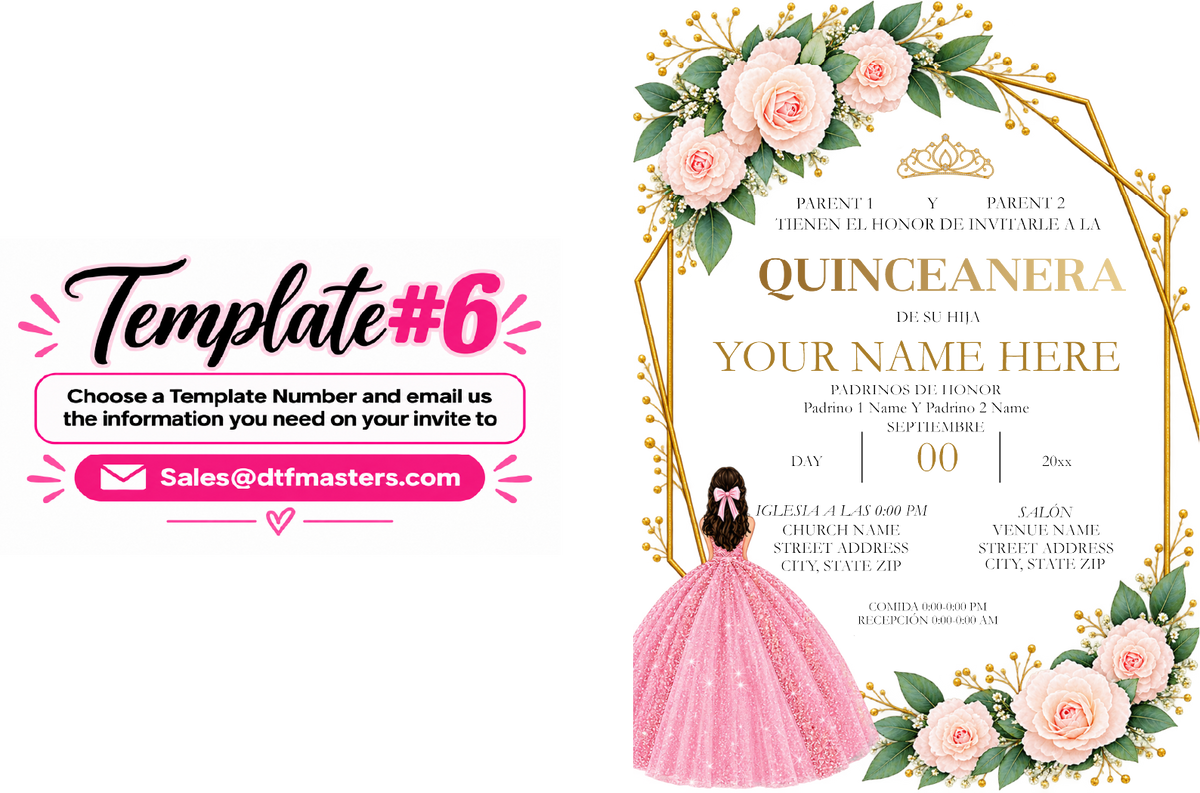 DIY Acrylic invite UV-Dtf transfers