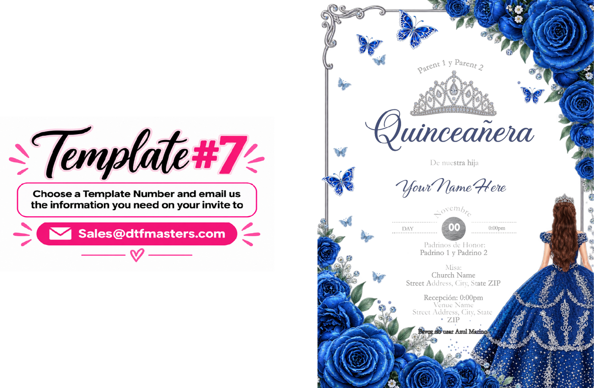 DIY Acrylic invite UV-Dtf transfers