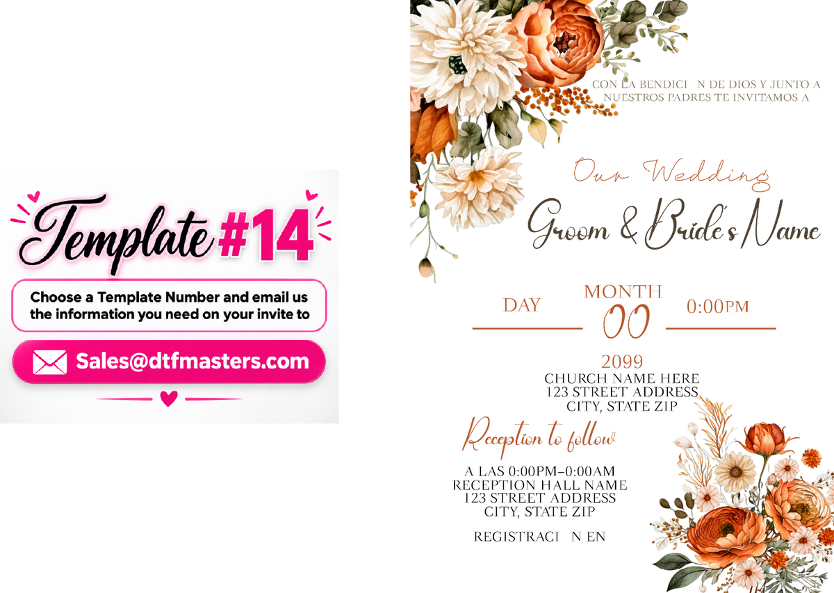 DIY Acrylic invite UV-Dtf transfers