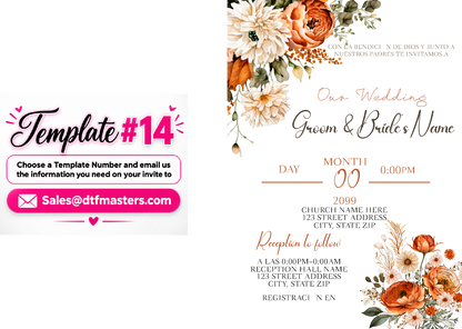 DIY Acrylic invite UV-Dtf transfers