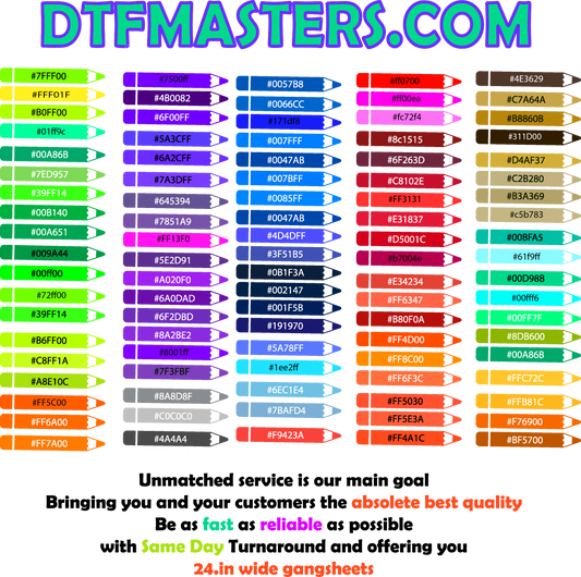 Crayon color Chart (Updated Jul8)