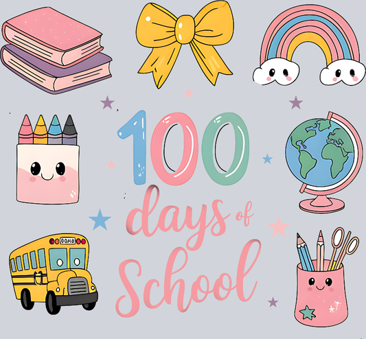 100 Days Of School Girly